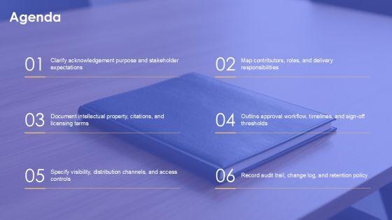 Acknowledgement PowerPoint Slide PPT Structure VM