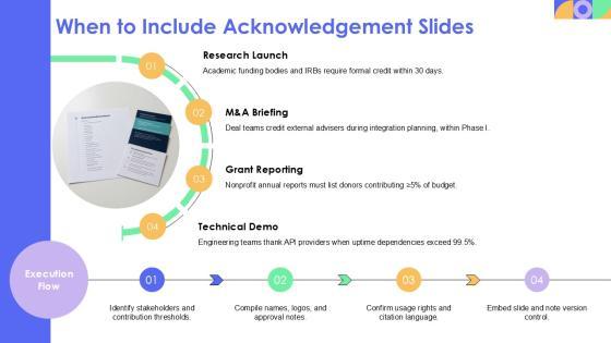 Acknowledgement PowerPoint Slide PPT Structure VM