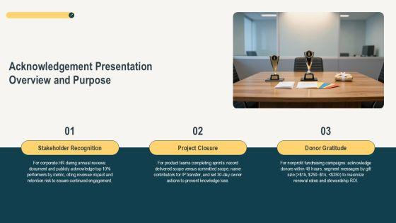 Acknowledgement Presentation PPT Designs VM