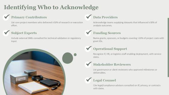Acknowledgement Slide In PPT PPT Structure VM