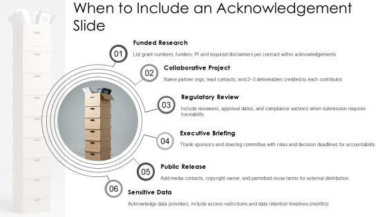 Acknowledgement Slide In Presentation PPT Information VM