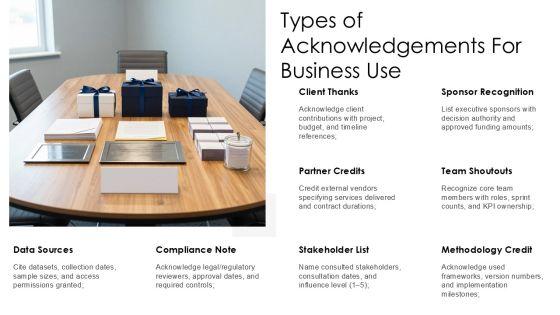 Acknowledgement Slide In Presentation PPT Information VM