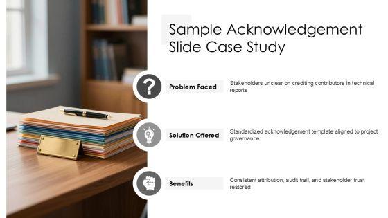 Acknowledgement Slide In Presentation PPT Information VM