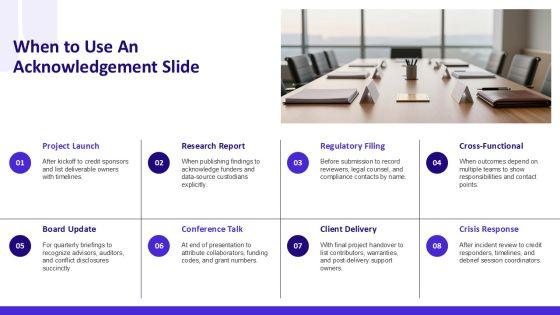 Acknowledgement Slide PPT Summary VM