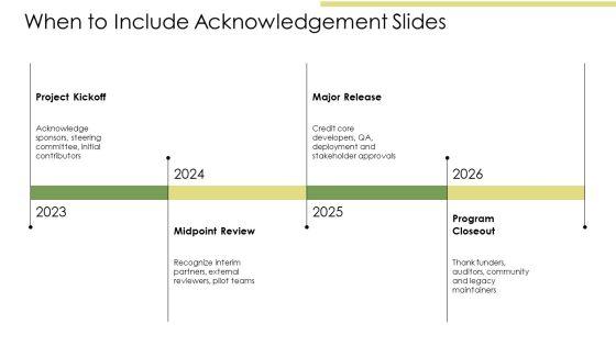 Acknowledgement Slides PPT Slides VM