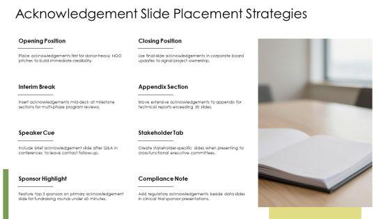 Acknowledgement Slides PPT Slides VM