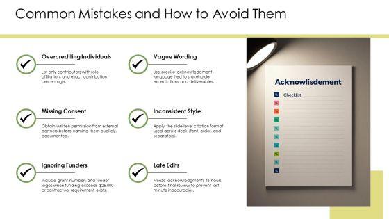Acknowledgement Slides PPT Slides VM