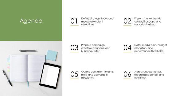 Agency Pitch Presentation PPT Outline VM