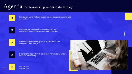 Agenda For Business Process Data Lineage Brochure Pdf