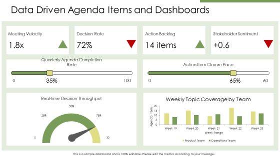 Agenda Slide PPT Mockup VM