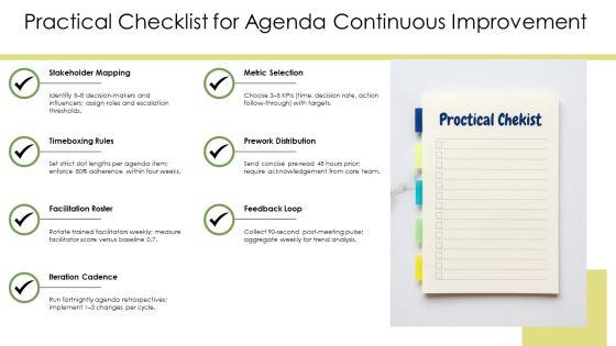 Agenda Slide PPT Mockup VM