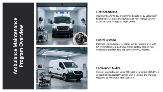 Ambulance Maintenance Checklist PPT Guidelines VM