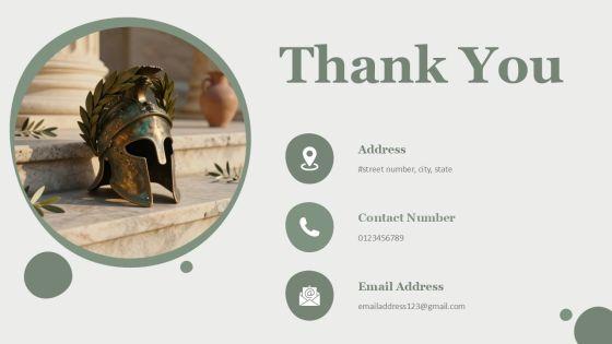 Ancient Greece PPT Template PPT Outline VM