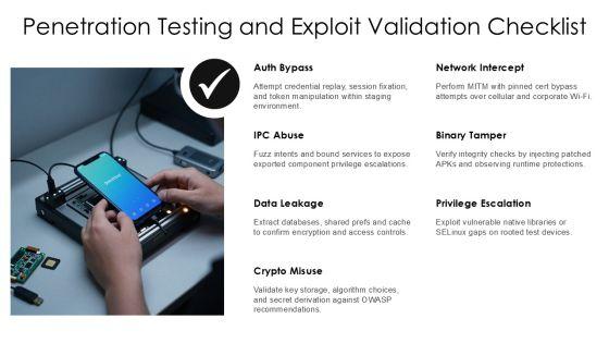 Android Application Security Testing Checklist PPT Presentation VM