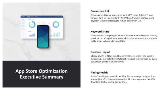App Store Optimization Metrics PPT Slides VM