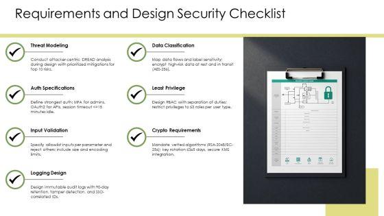 Application Security Testing Checklist PPT Demonstration VM