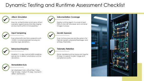 Application Security Testing Checklist PPT Demonstration VM