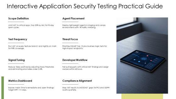 Application Security Testing Checklist PPT Demonstration VM