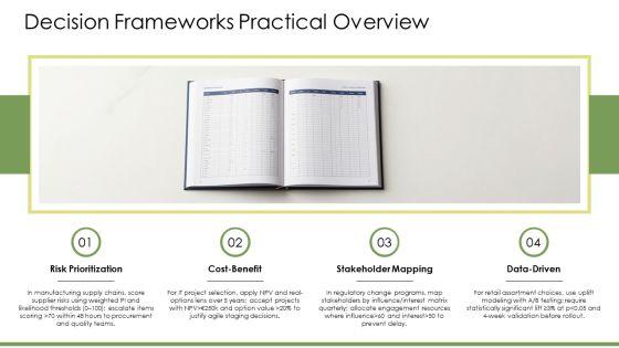 Approaches Of Decision Making PPT Guidelines VM