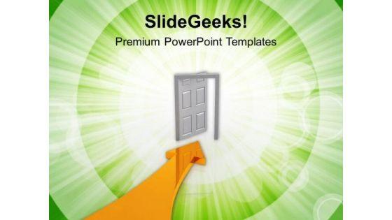 arrow_pointing_towards_door_of_success_powerpoint_templates_ppt_backgrounds_for_slides_0513_title.jpg