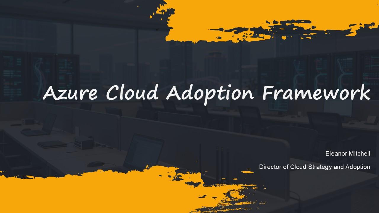 Azure Cloud Adoption Framework PPT Template VM