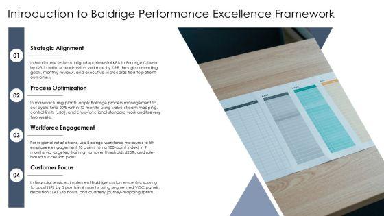 Baldrige Performance Excellence Framework PPT Slides VM