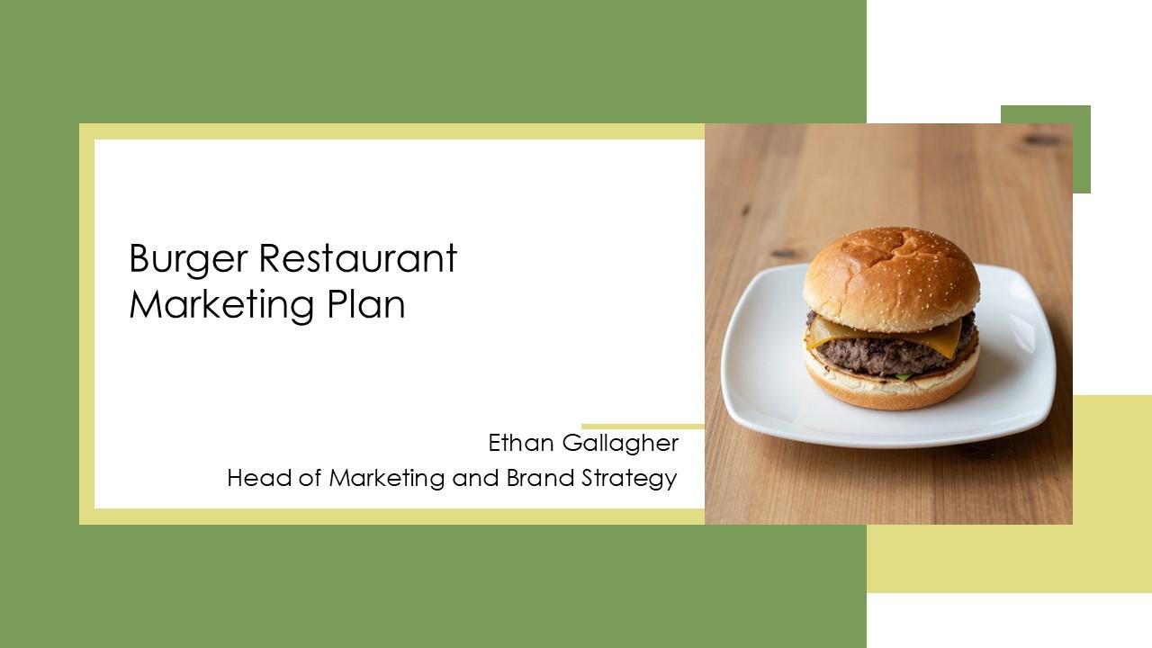 Burger Restaurant Marketing Plan PPT Graphics VM