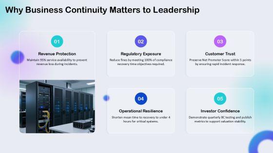 Business Continuity Risk Assessment Matrix PPT Slides VM
