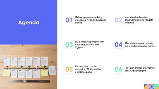 Business Milestone Timeline Template Sample For Session Scheduling PPT Template VM