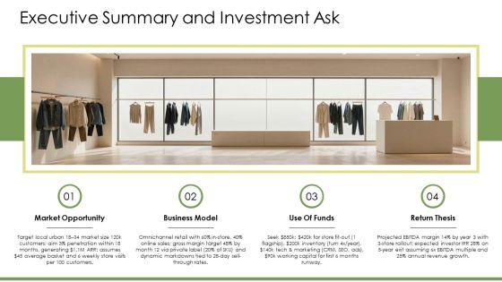 Business Plan Clothing Store PPT Example VM