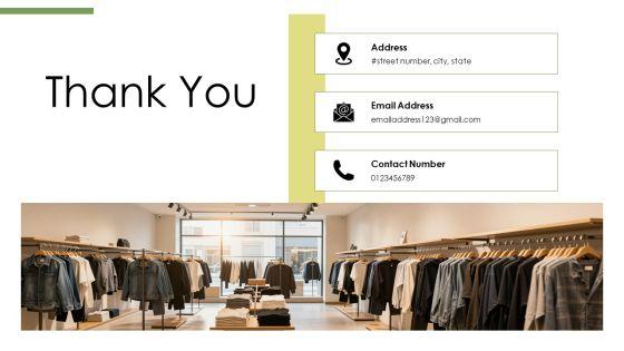 Business Plan Clothing Store PPT Example VM