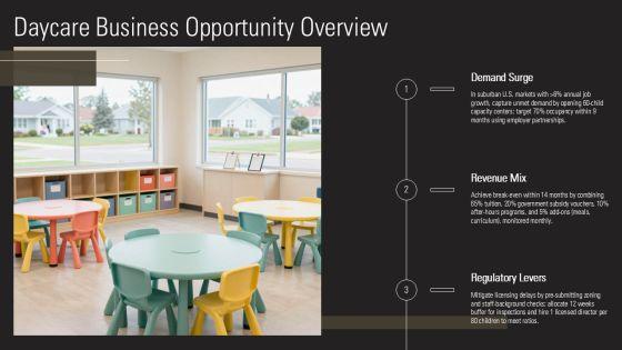 Business Plan For Daycare Template PPT Mockup VM