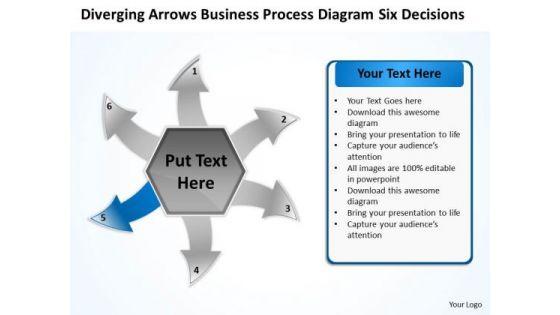 Business PowerPoint Theme Process Diagram Six Decisions Cicular Cycle Flow Network Slides Business PowerPoint Theme Process Diagram Six Decisions Cicular Cycle Flow Network Slides