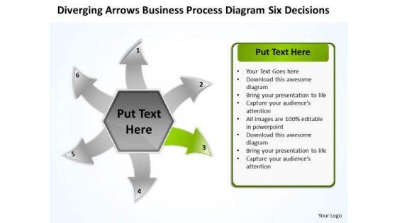 Business PowerPoint Theme Process Diagram Six Decisions Cycle Flow Network Slides Business PowerPoint Theme Process Diagram Six Decisions Cycle Flow Network Slides
