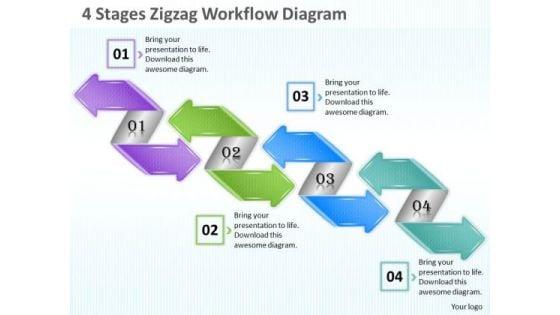 business_strategy_planning_4_stages_zigzag_workflow_diagram_project_management_ppt_slide_1.jpg