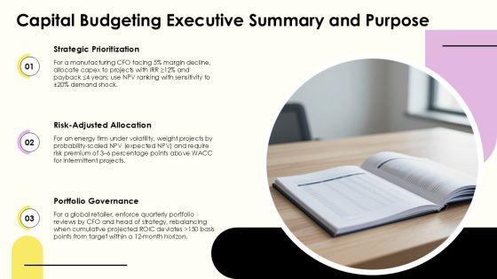 Capital Budget Methods PPT Graphics VM
