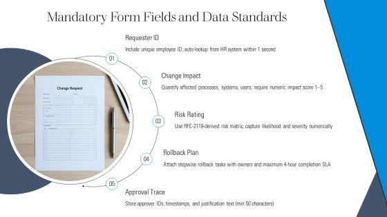 Change Request Form Template Samples For Process Governance PPT Guidelines VM