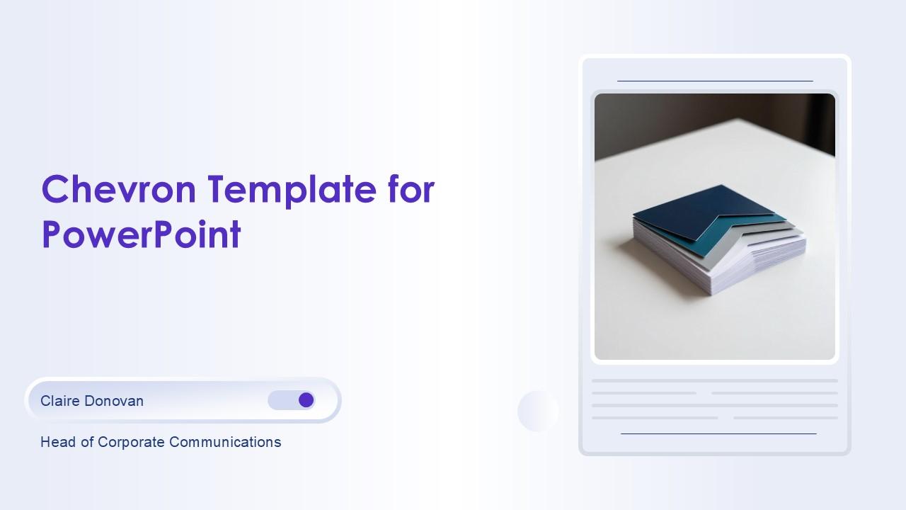 Chevron Template For PowerPoint PPT Summary VM
