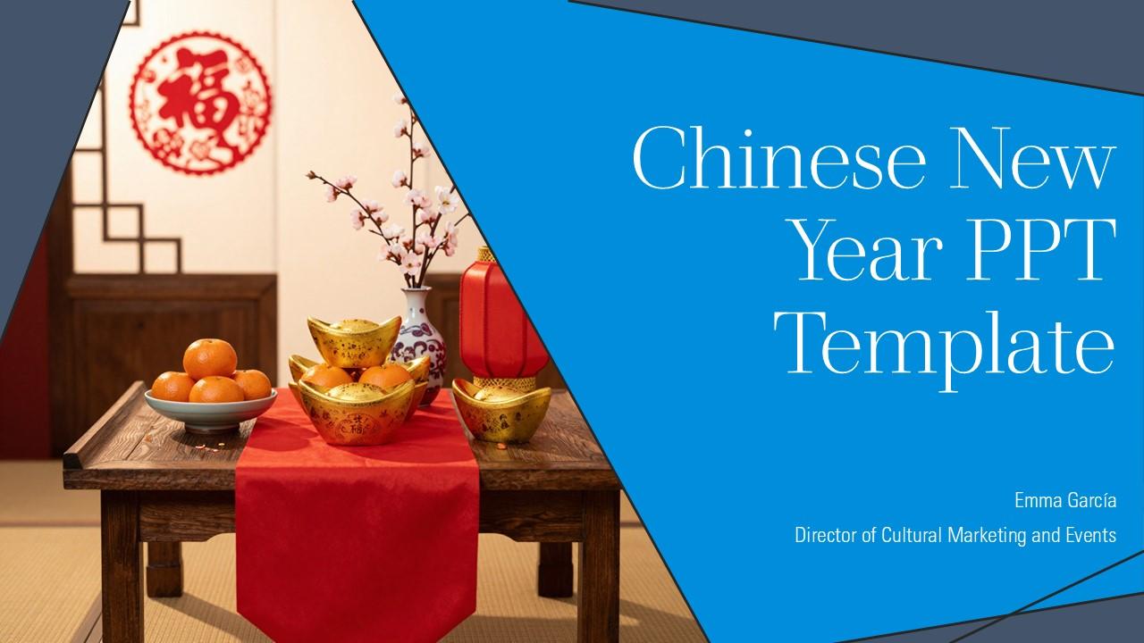 Chinese New Year PPT Template PPT Mockup VM