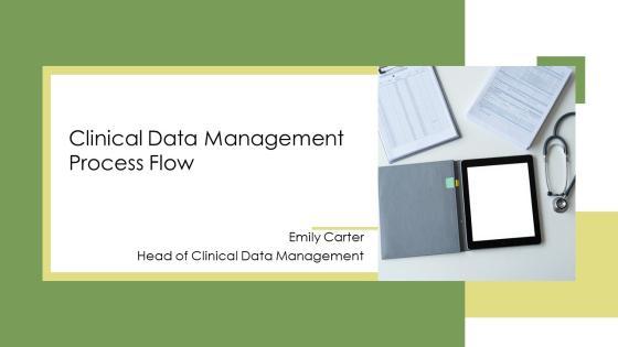Clinical Data Management Process Flow PPT Structure VM