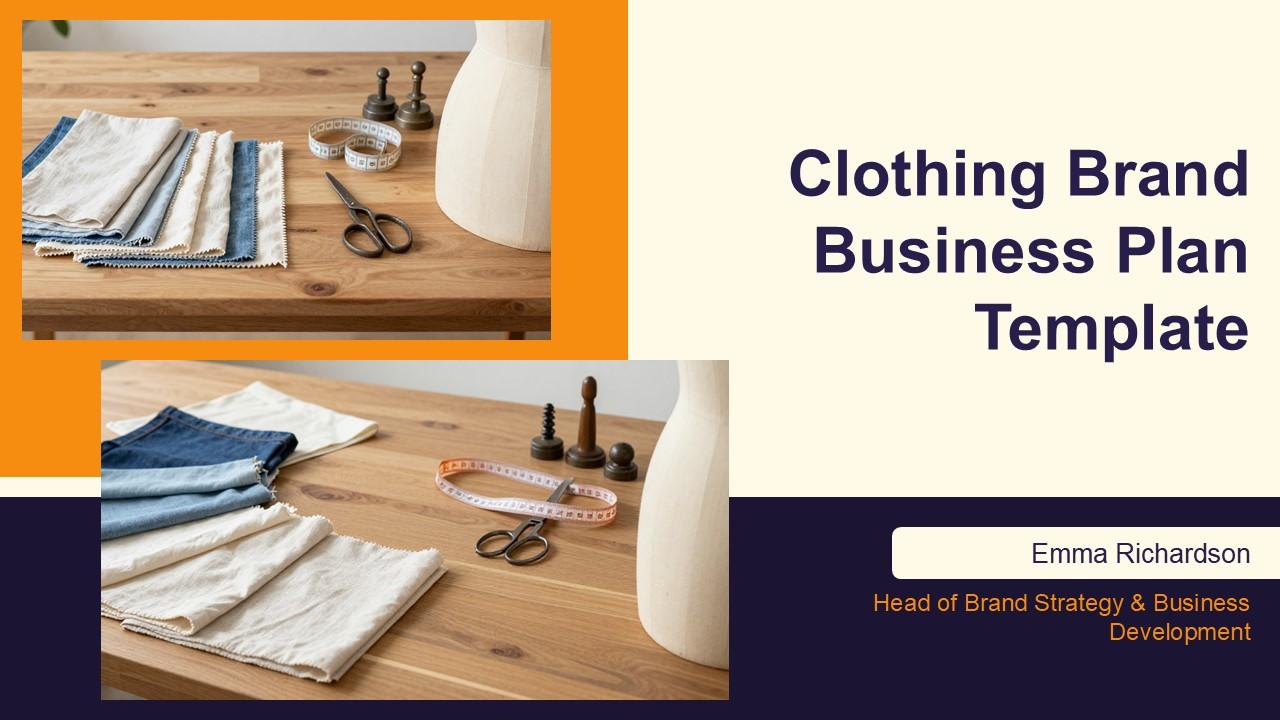 Clothing Brand Business Plan Template PPT Example VM