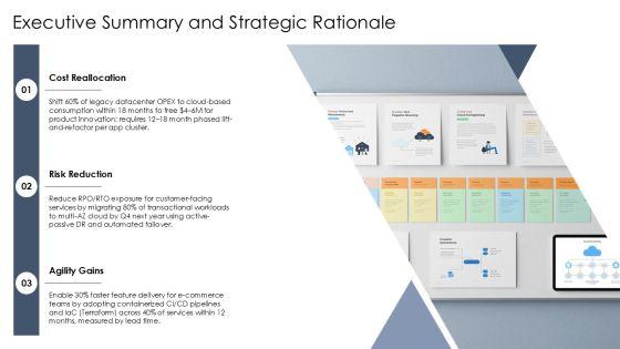 Cloud Migration Business Case PPT Mockup VM