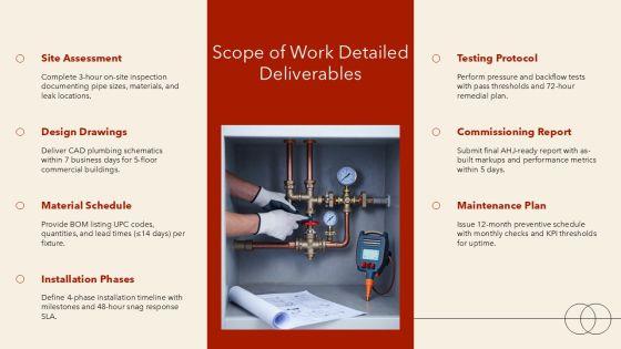 Commercial Plumbing Proposal Template PPT Sample VM