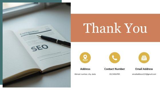 Competitor Analysis Template SEO PPT Structure VM