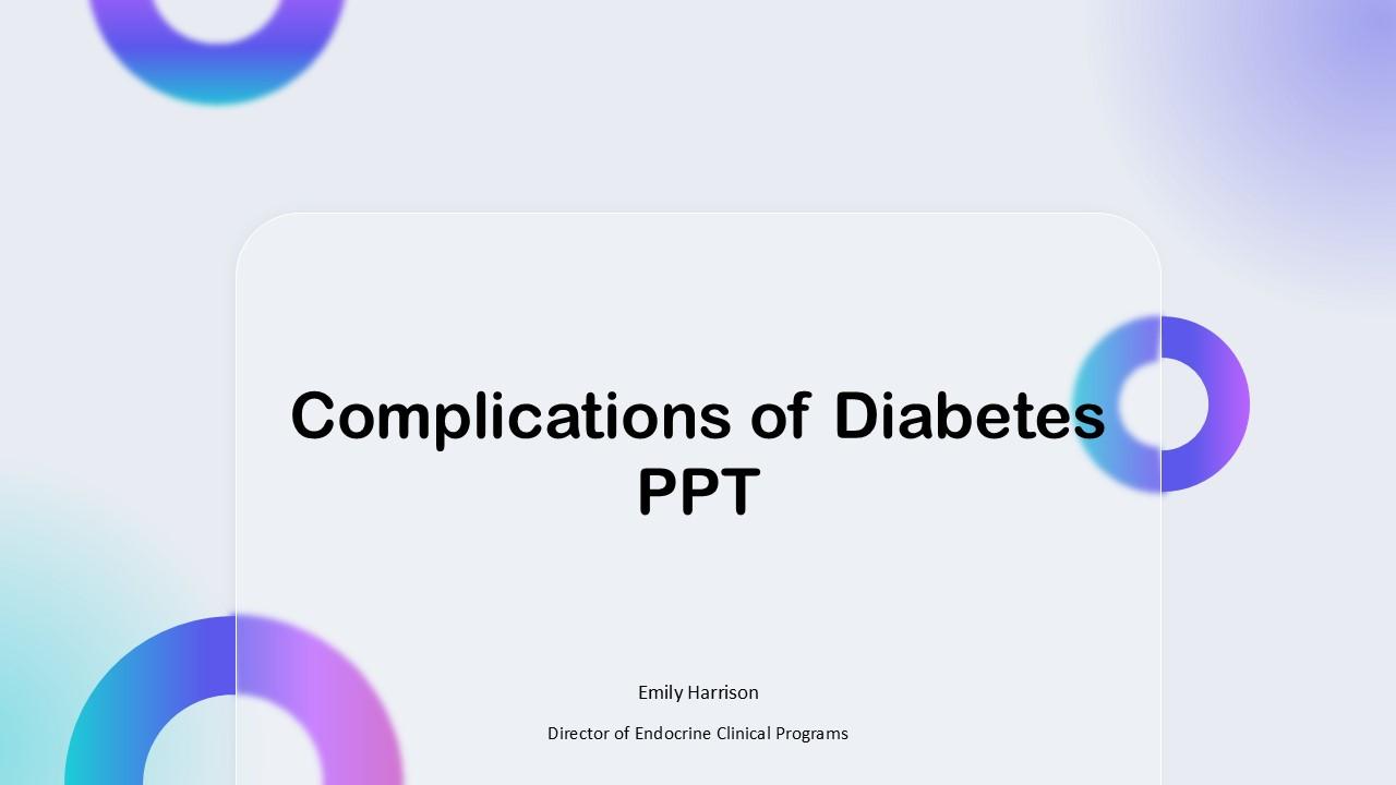Complications Of Diabetes PPT PPT Example VM