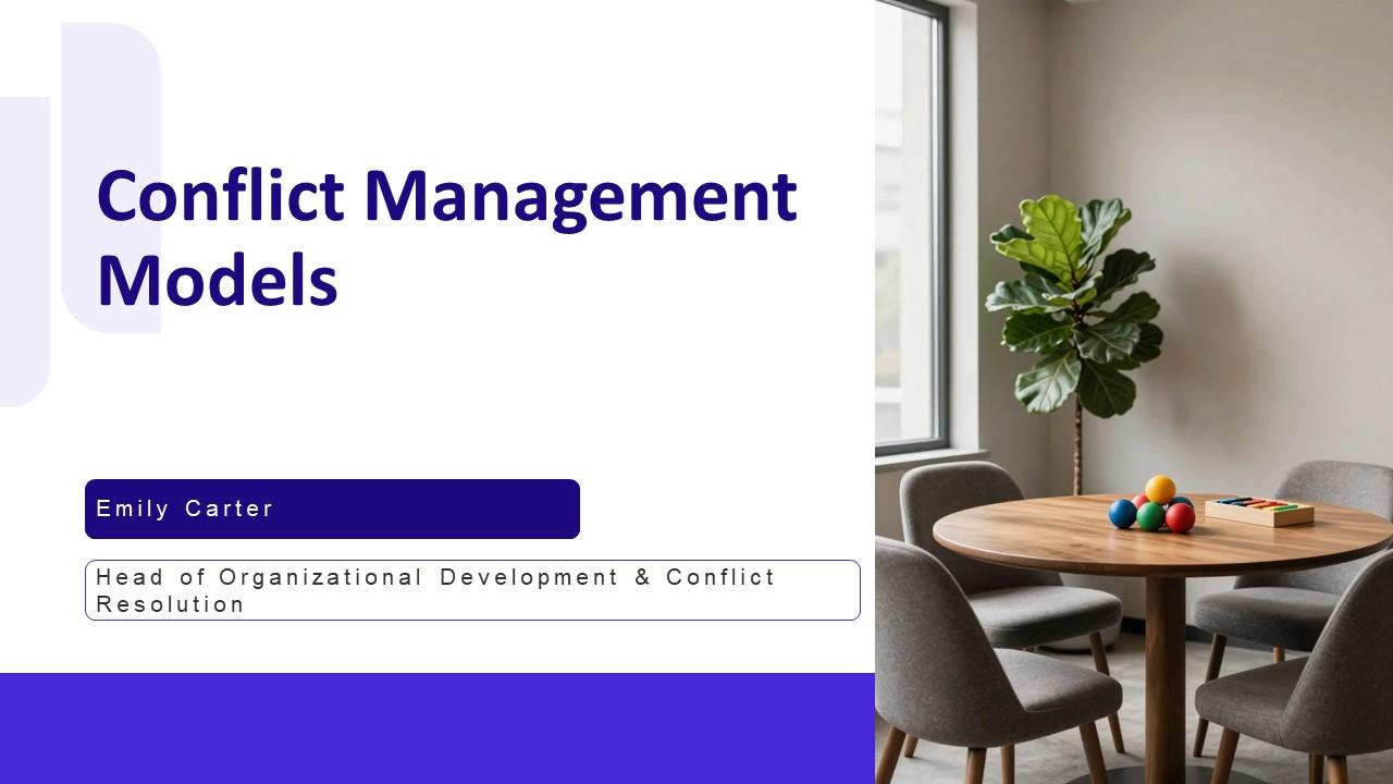 Conflict Management Models PPT Demonstration VM