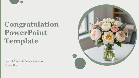 Congratulation PPT Template VM