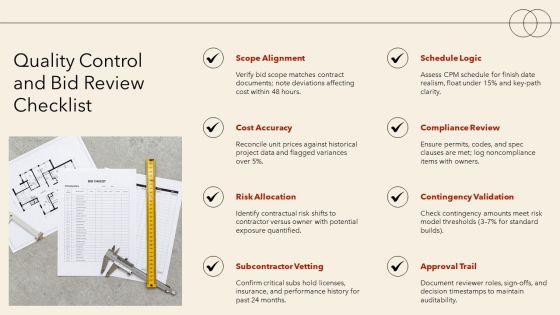 Construction Bid Process Flow Chart PPT Information VM