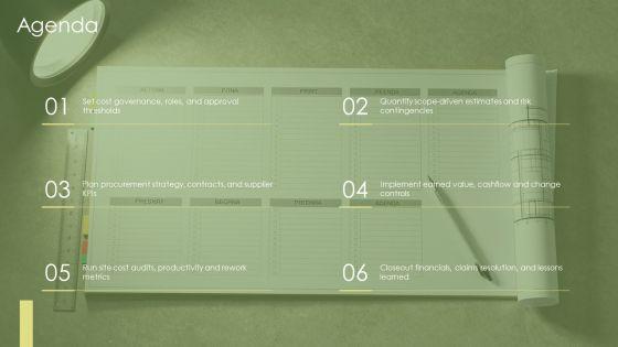 Construction Project Management Cost Control VM All Stages PPT PowerPoint VM