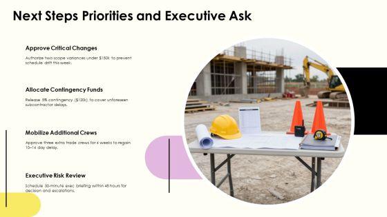 Construction Project Manager Weekly Status Report PPT Guidelines VM